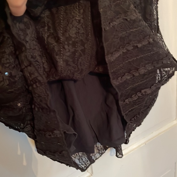 Style & Co Sequin Lace Mini Dress Black - Picture 4 of 7